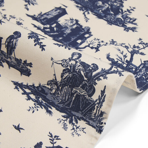 Marie Antoinette Style blue tea towel