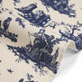 Marie Antoinette Style blue tea towel