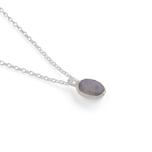 Moonstone pebble silver necklace by Jo Cooper