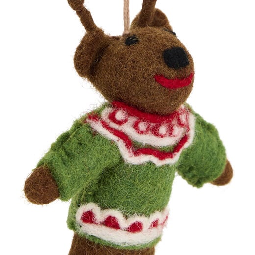 Retro reindeer Christmas decoration