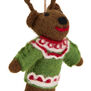 Retro reindeer Christmas decoration