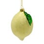 Glass lemon Christmas decoration