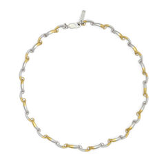 Gold and silver choker necklace by SWEETLIMEJUICE