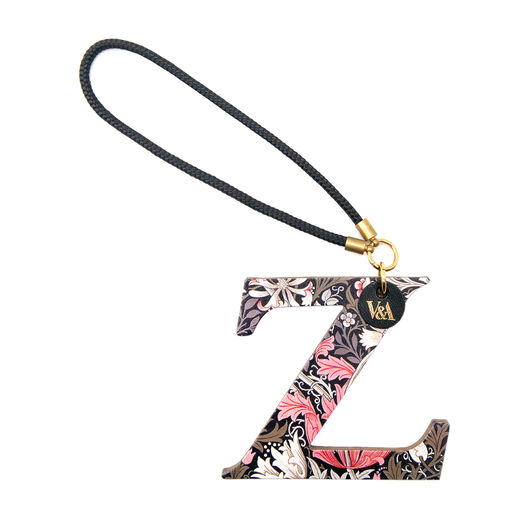 William Morris Compton leather bag charm - Z