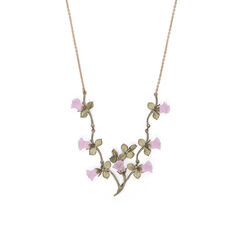 Blushing rose necklace by Michael Michaud