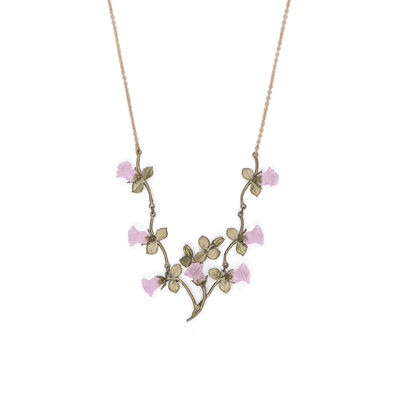 Blushing rose necklace by Michael Michaud