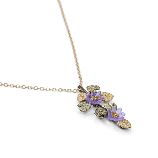 Giverny waterlily pendant necklace by Michael Michaud