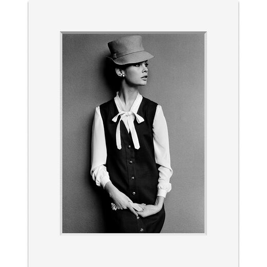 Mary Quant Rex Harrison cardigan dress &ndash; mounted print