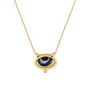 Porcelain evil eye pendant necklace by Ottoman Hands