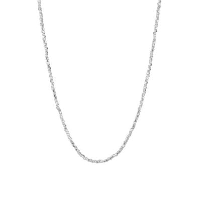 Silver bead necklace by Mounir