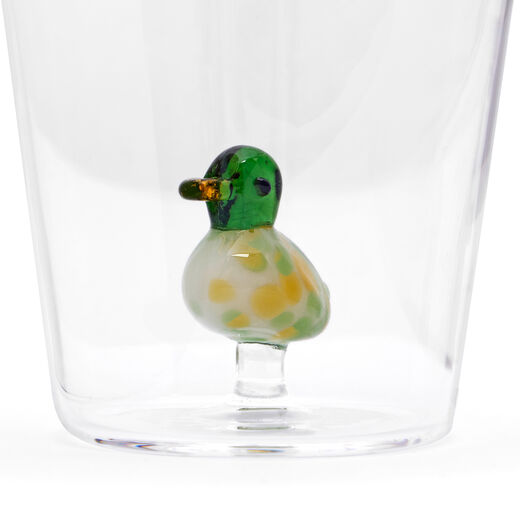 Duck glass tumbler by Ichendorf Milano
