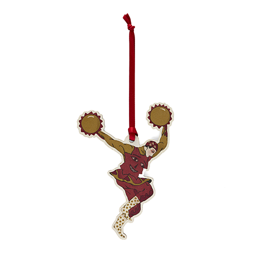 The Midnight Sun dancer woodcut Christmas tree decoration