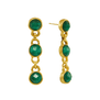 Emerald drop earrings by Ottoman Hands