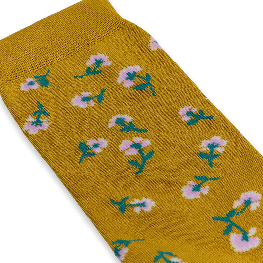 Floral bamboo socks