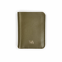Olive leather wallet