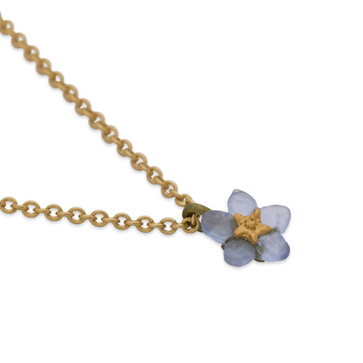 Forget-me-not necklace by Michael Michaud