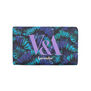 A bar soap wrapped in blue and purple paper, featuring the V&A logo.