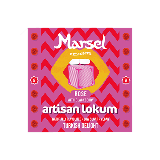Rose with blackberries Turkish delights