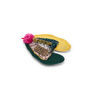 Moth textile brooch