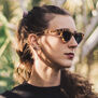 Leopard cat eye sunglasses