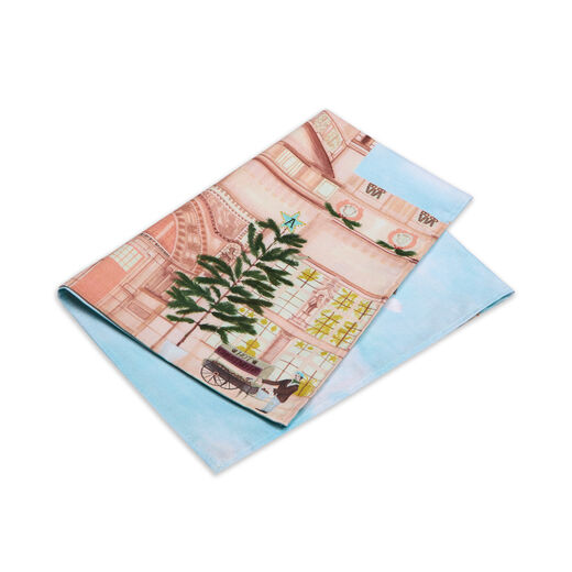V&A Christmas tea towel by Polly Fern