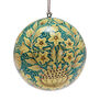 William Morris Sunflower large bauble