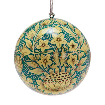 William Morris Sunflower large bauble