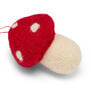 Felt toadstool Christmas decoration