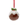 Ceramic Christmas pudding decoration