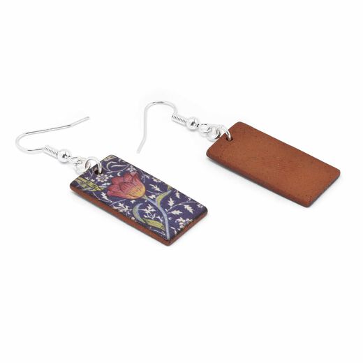 Tulip ceramic hook earrings