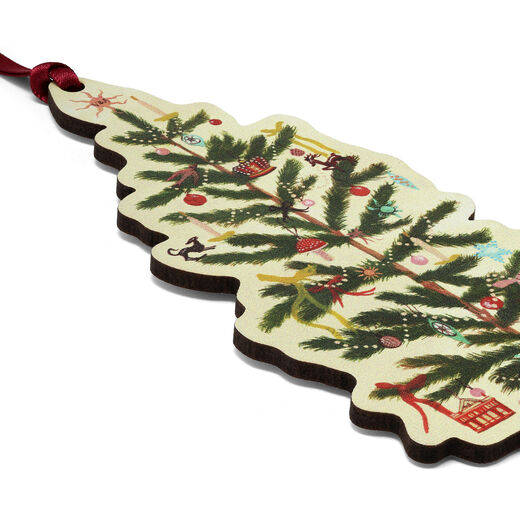 Christmas tree wooden decoration by Polly Fern
