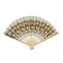 Rococo embroidery pattern hand fan