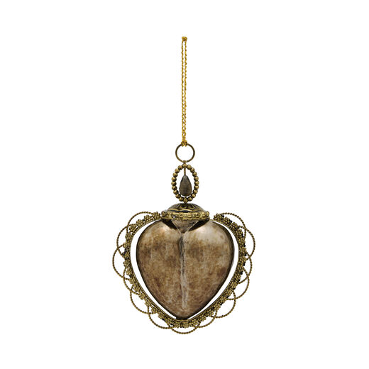 Heart glass decoration
