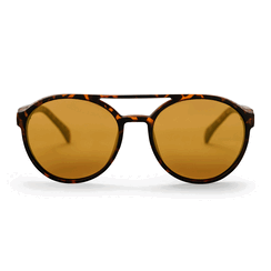 Tortoise shell brown recycled sunglasses