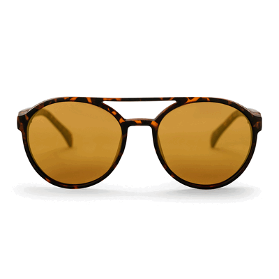 Tortoise shell brown recycled sunglasses