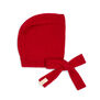 Red wool bonnet