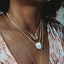Silver wire wrapped Neptune necklace by Black & Sigi