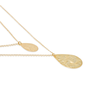 Double teardrop layer necklace by Fotini Liami&nbsp;