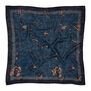 Lightweight wool wool scarf with floral pattern
