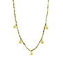 Green garnet charm necklace by Mounir