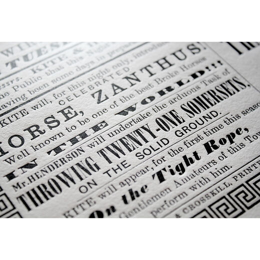 Being for the Benefit of Mr Kite - ltd. edition letterpress print