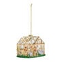 Glass greenhouse Christmas decoration