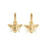 Honey bee huggie earrings by Fable England
