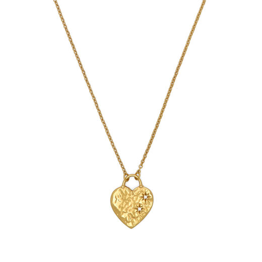 Heart gem pendant necklace by Ottoman Hands