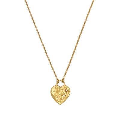 Heart gem pendant necklace by Ottoman Hands