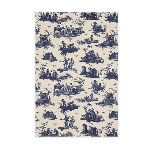 Marie Antoinette Style blue tea towel