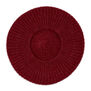Poppy red lambswool beret