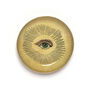 Enamel tricket tray with eye illustration 
