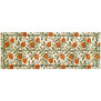 Orange stems crepe de chine silk scarf