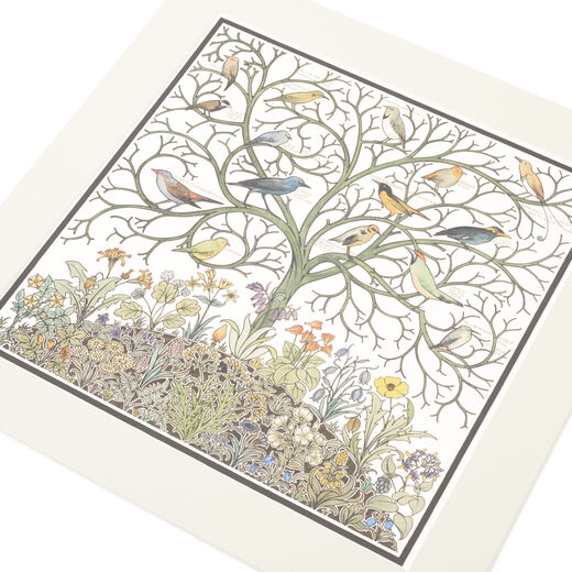 C.F.A. Voysey's Birds of Many Climes - mounted print